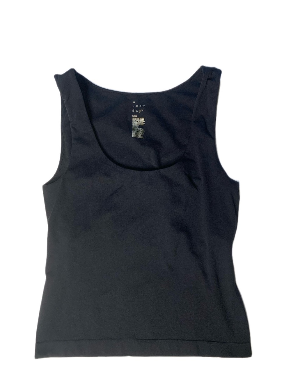 a new day Black Scoop Neck Tank
